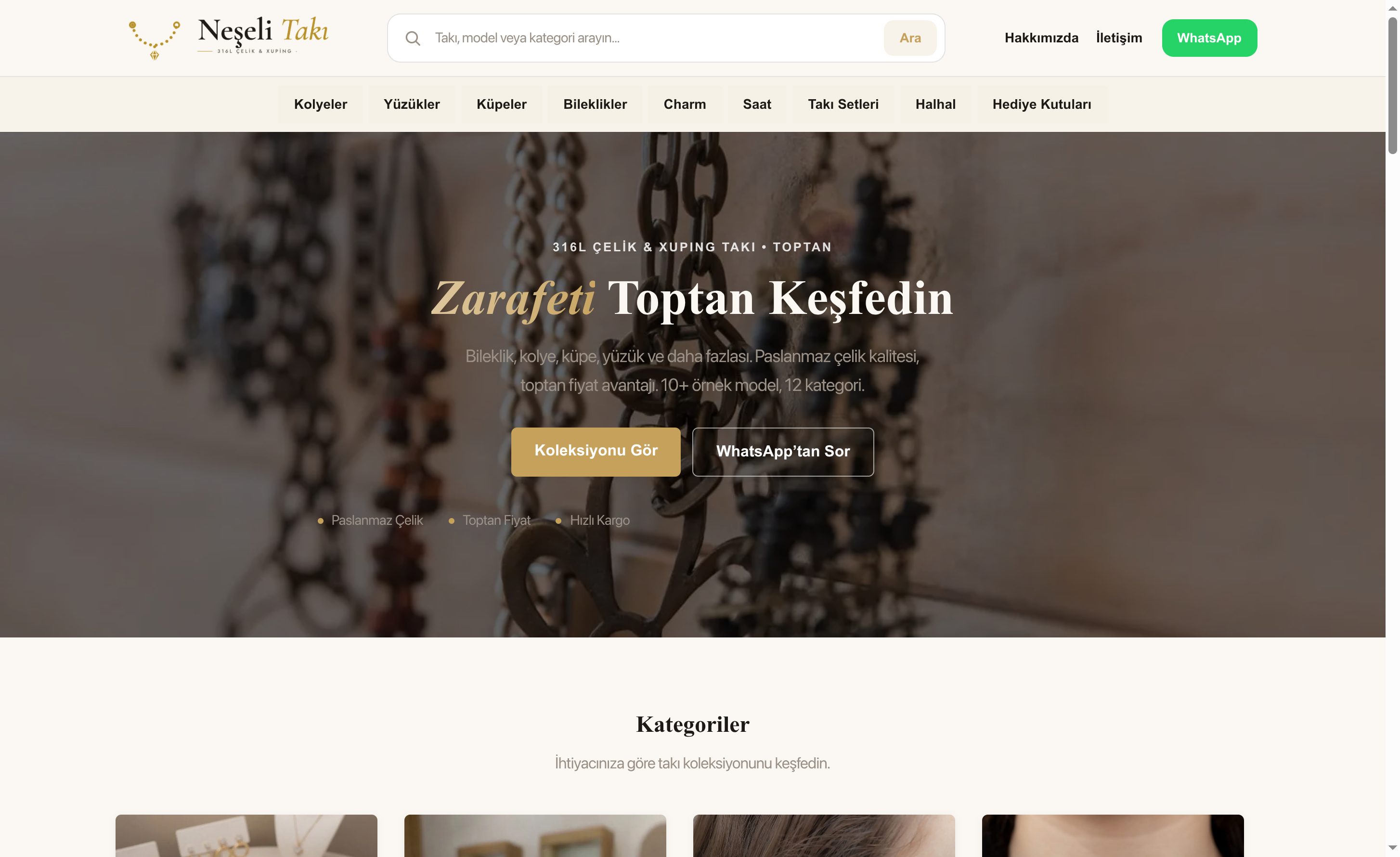 Neşeli Takı — ComSuite ile kurulan web sitesi