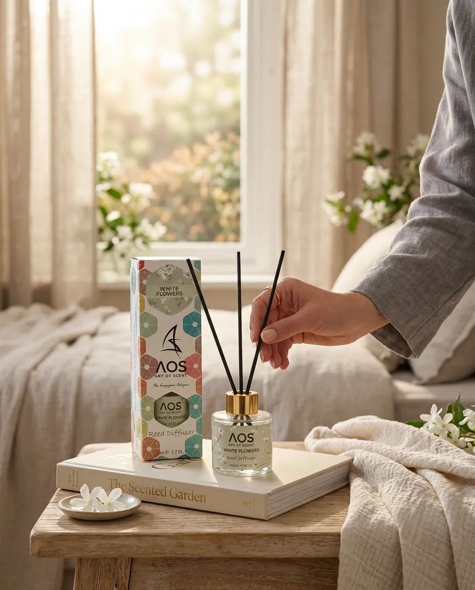 Art Of Scent Çubuklu Oda Kokusu White Flowers 50ml | %100 Doğal Esans