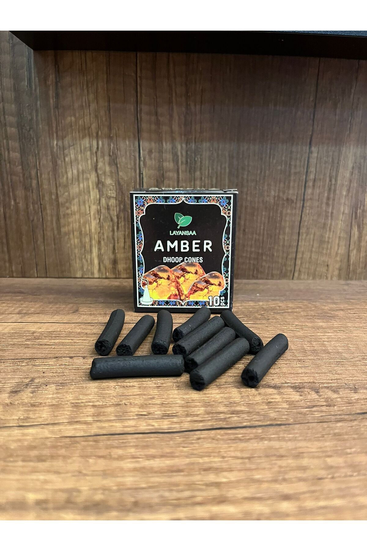 Amber Kokulu Geri Akış Backflow Şelale Tütsü Konisi 5 Adet