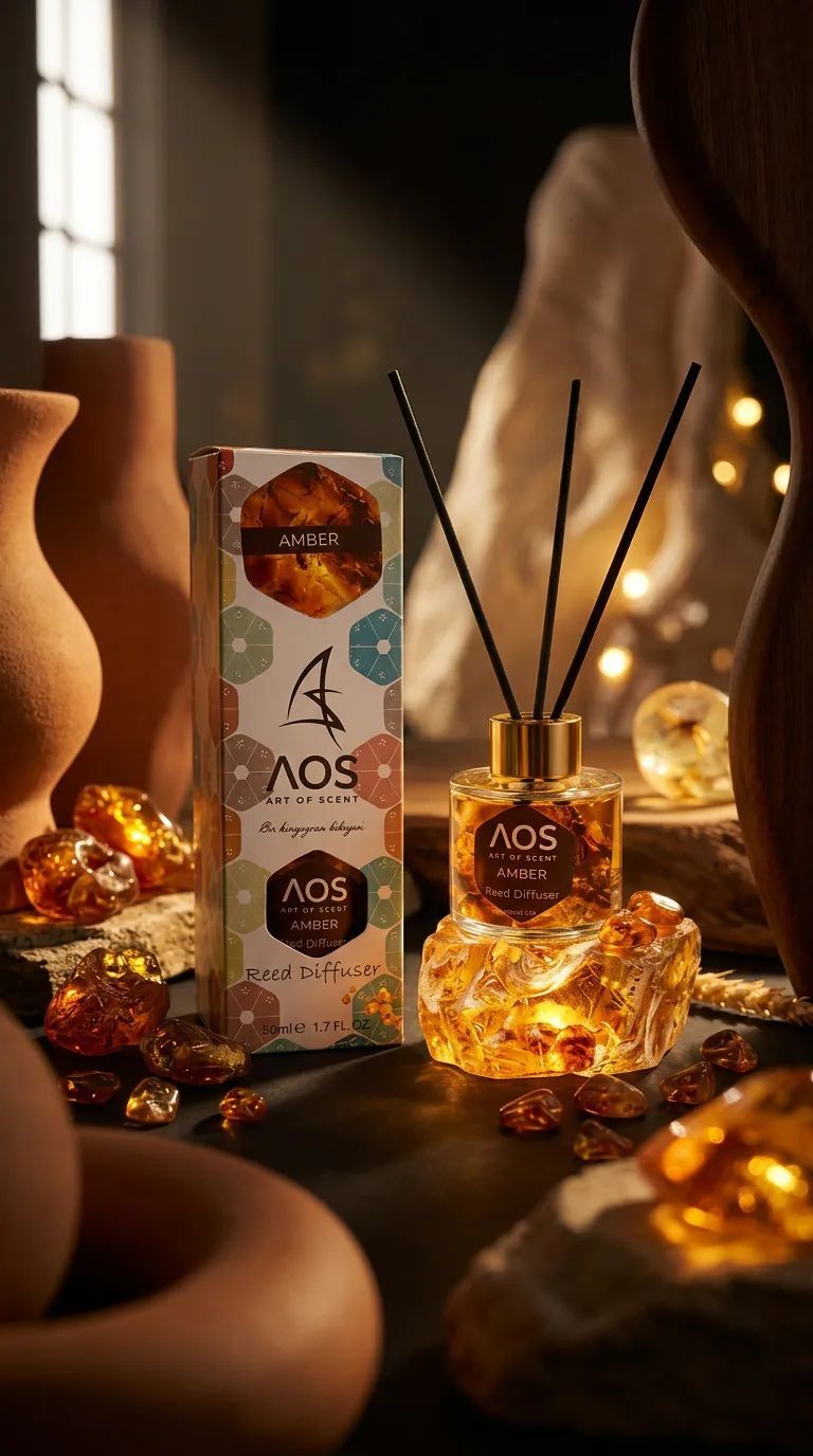 Art Of Scent Çubuklu Oda Kokusu Amber 50ml | %100 Doğal Esans