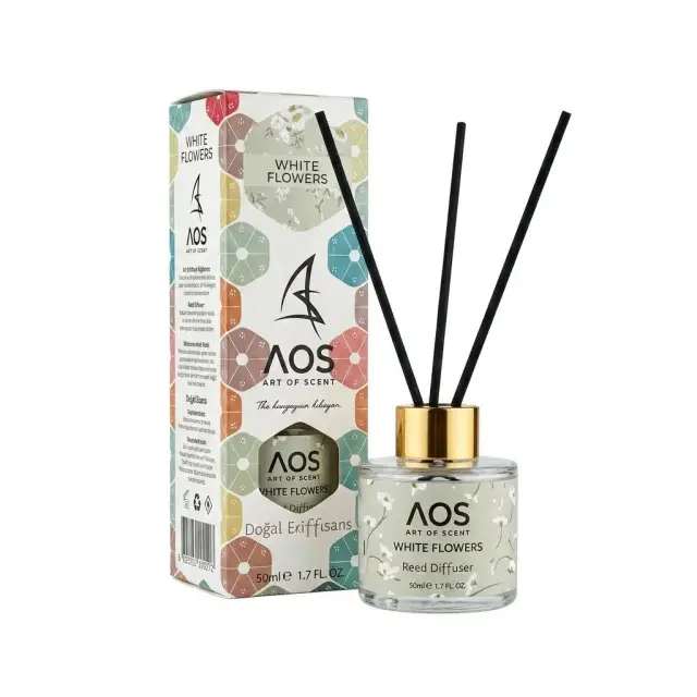Art Of Scent Çubuklu Oda Kokusu White Flowers 50ml | %100 Doğal Esans