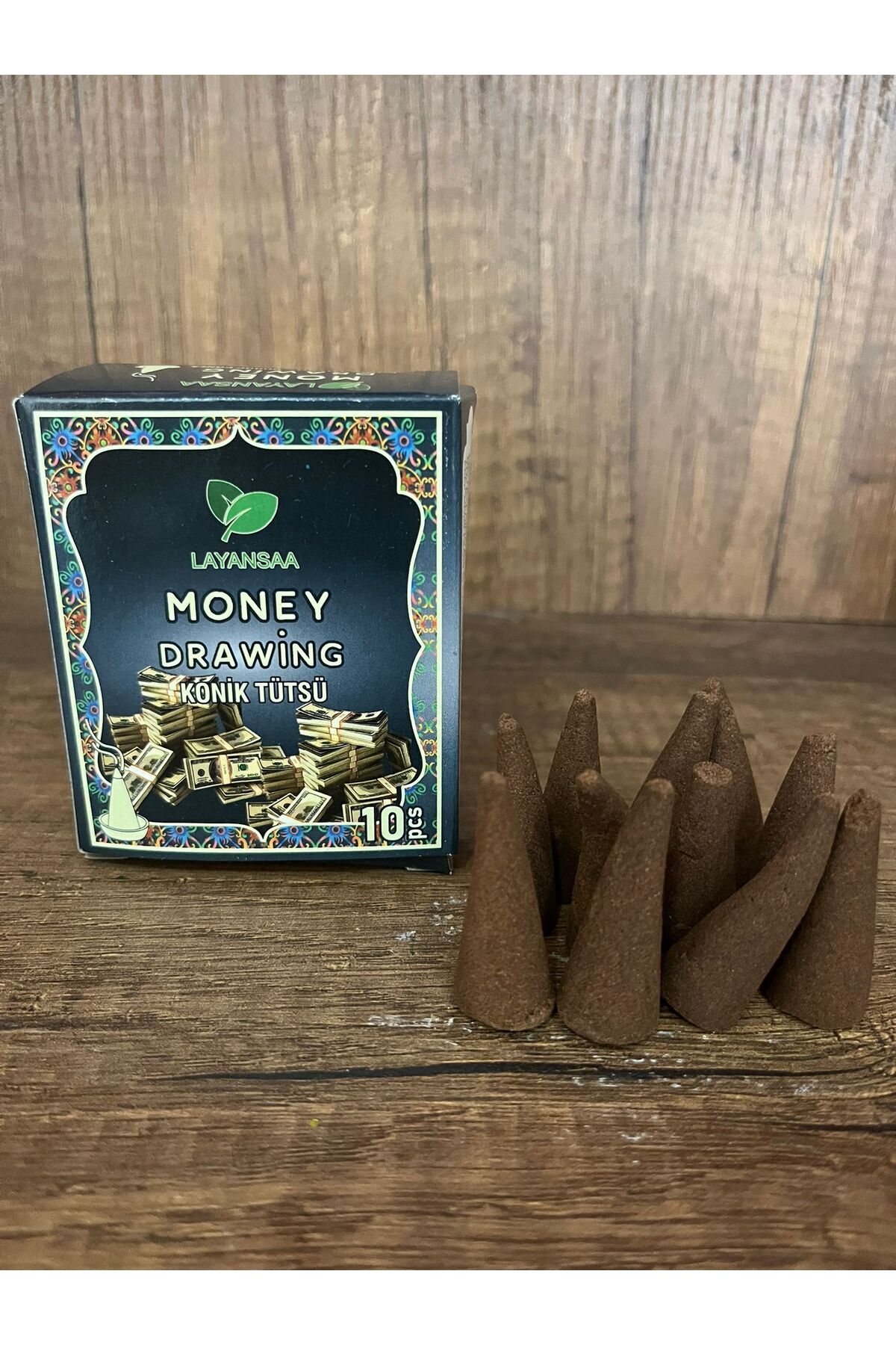 10 Adet Money Drawing Aromalı Konik Tütsü