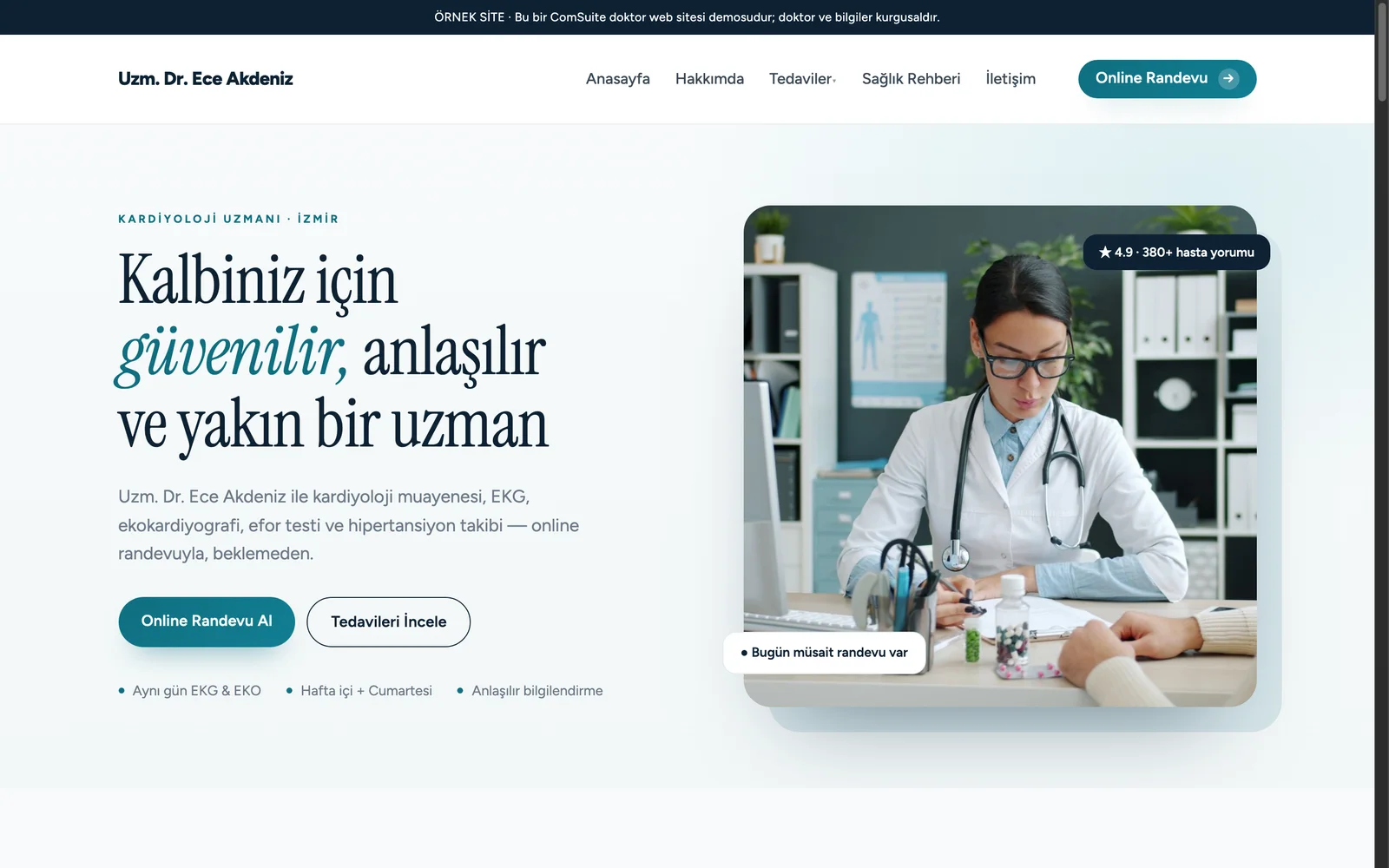 Hastalarınızın sizi bulduğu ve randevu aldığı doktor web sitesi