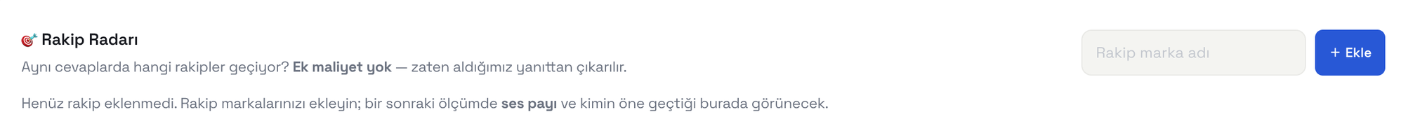 Rakip Radarı
