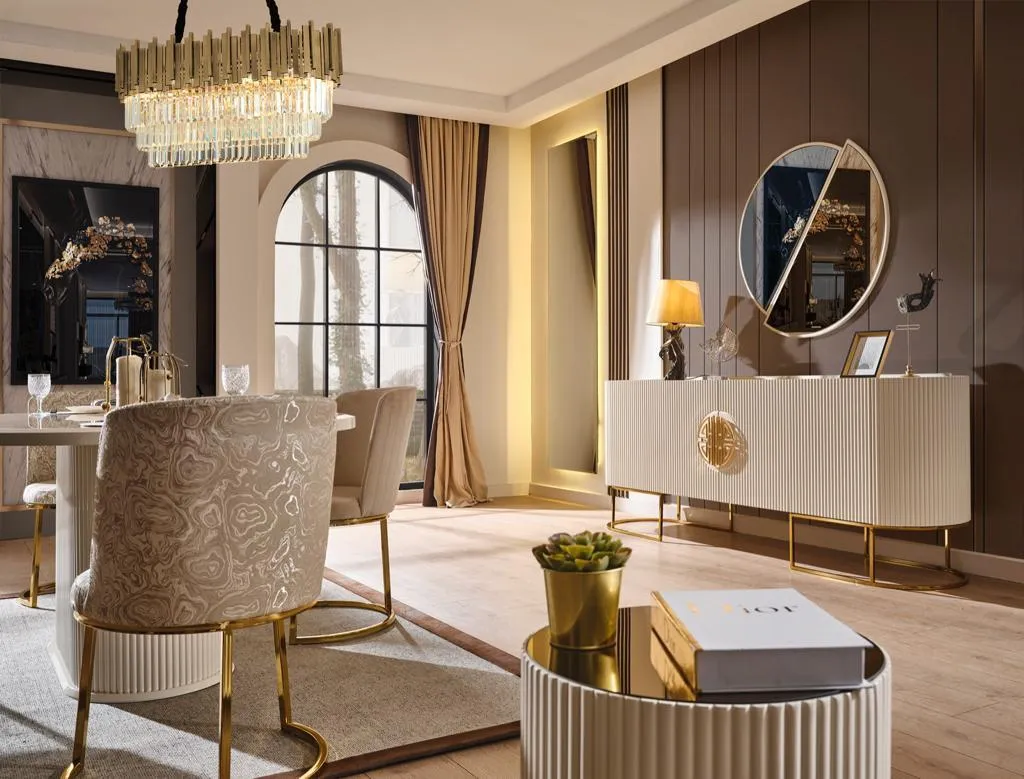 Gucci Luxury Yemek Odası Takımı (sandalyesiz )