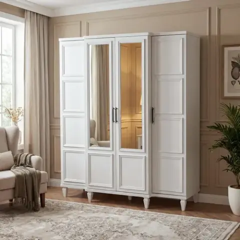 Serin 4 Kapılı Dolap