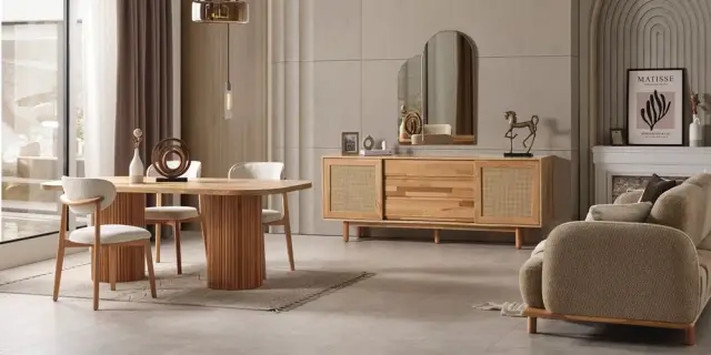 Bohem Yemek Odası Takımı