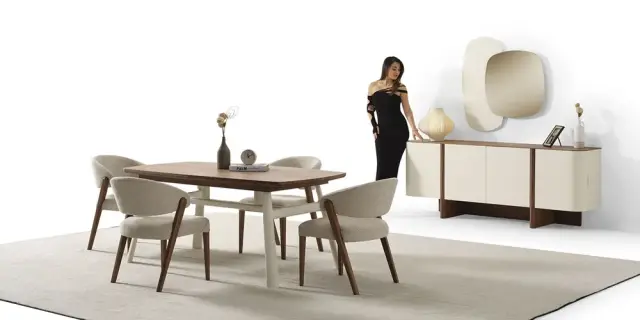 Ahuse Ceviz Yemek Odası Takımı