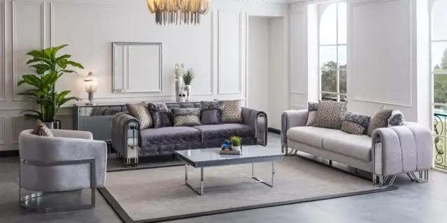 Solo Gümüş Koltuk Takımı
