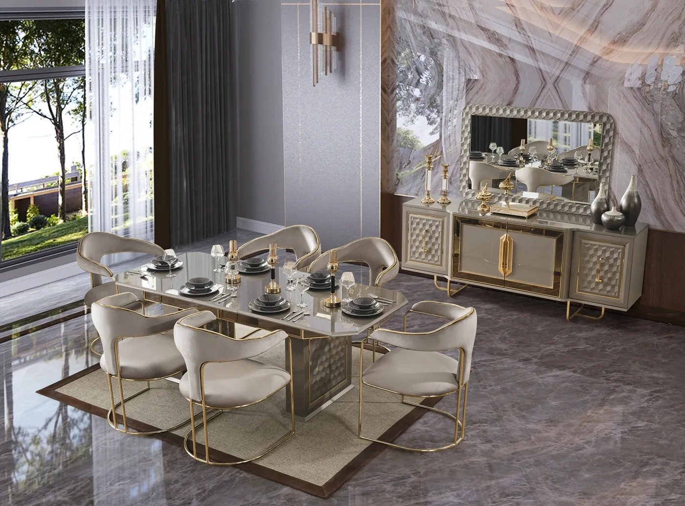 Lounge Yemek Odası Takımı