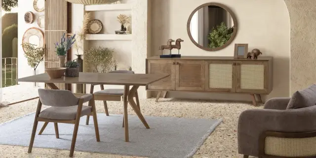 Valeria Ceviz Yemek Odası Takımı
