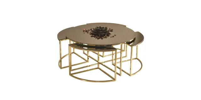 128 Gold Orta Sehpa