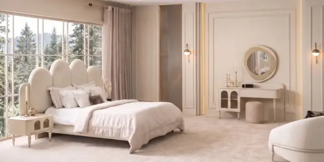 Granada Krem Yatak Odası Takımı