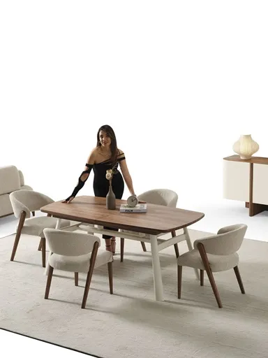 Ahuse Ceviz Yemek Odası Takımı