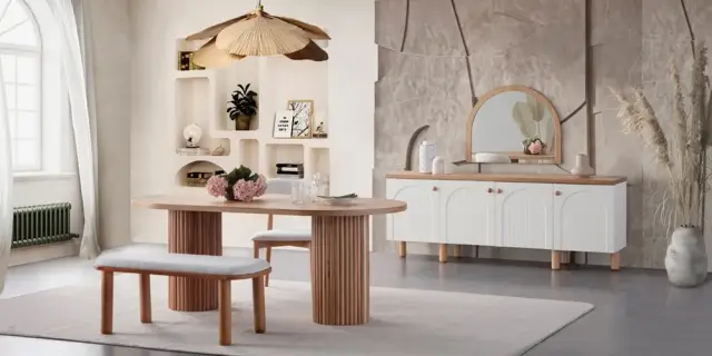 Nervür Yemek Odası Takımı