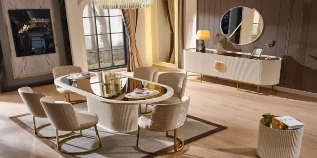 Gucci Luxury Yemek Odası Takımı (sandalyesiz )