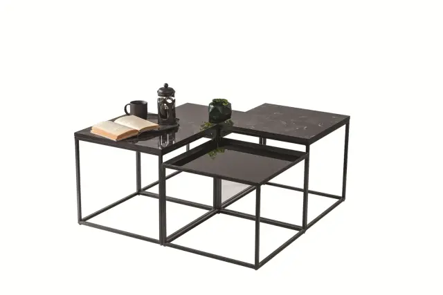 129 Black Orta Sehpa