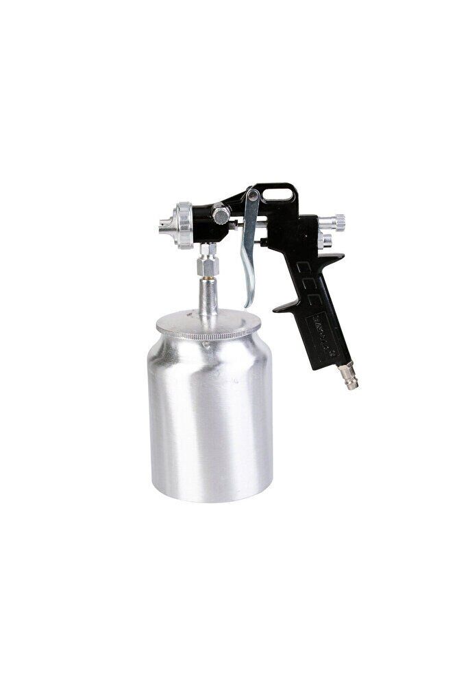 MK1301 Alttan Depolu Boya Tabancası – 1.8 mm Ayarlanabilir Nozul, 1000 cc Alüminyum Hazne