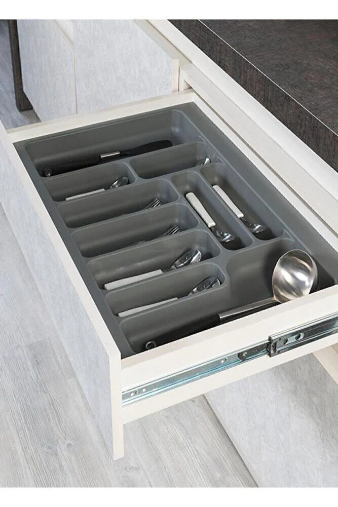 Gri 34x49x5.5x40 Cm Plastik Kaşıklık (s-2283-g)