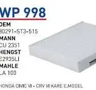 POLEN FILTRESI HONDA CiViC VI - CRV VI KARE E.MODEL