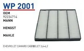 POLEN FILTRESI CHEVROLET CAMARO CABRIOLET 3,6-6,2