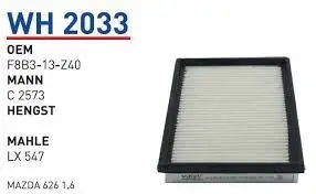 HAVA FILTRESI MAZDA 626 1.6