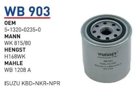 YAKIT FILTRESI ISUZU KBD-NKR-NPR