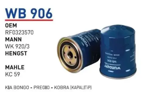 YAKIT FILTRESI KiA BONGO - PREGiO - KOBRA MAZDA E 2200