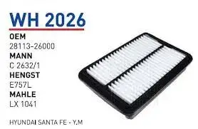 HAVA FILTRESI HYUNDAi SANTA FE - Y.M