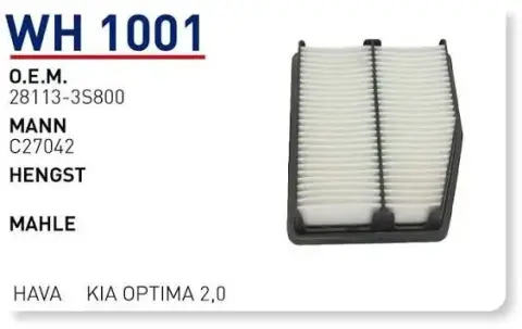 HAVA FILTRESI KIA OPTIMA 2,0