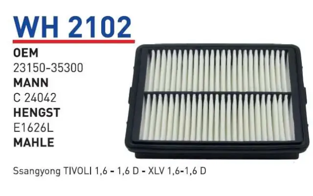 HAVA FILTRESI Ssangyong TIVOLI 1,6 - 1,6 D - XLV 1,6-1,6 D