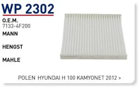 POLEN FILTRESI HYUNDAI H 100 KAMYONET 2012 >