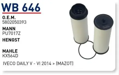 YAKIT FILTRESI IVECO DAILY V - VI 2014 >