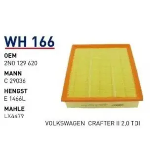 HAVA FILTRESI VOLKSWAGEN CRAFTER II 2,0 TDI