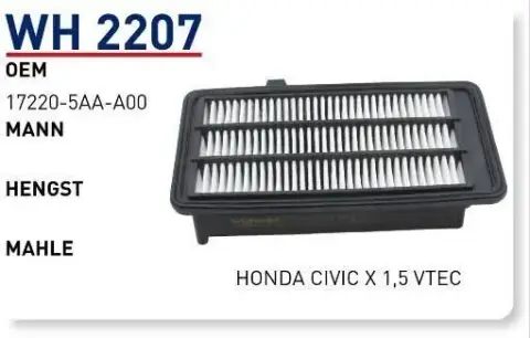 HAVA FILTRESI HONDA CIVIC X 1,5 VTEC