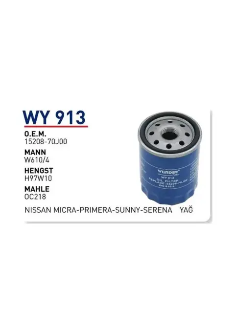 YAG FILTRESI NiSSAN MiCRA-PRiMERA-SUNNY-SERENA