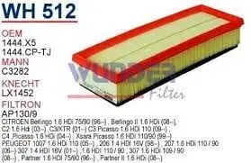 HAVA FILTRESI CITROEN C3 - C4 - BERLiNGO PEUGEOT 207 - 307 - 308 - PARTNER 1.6 HDI