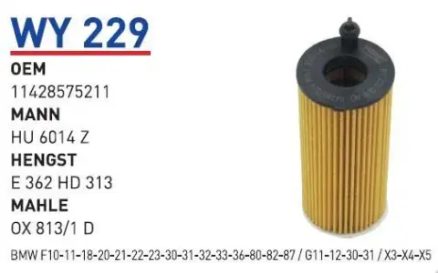 YAG FILTRESI BMW F10-11-18-20-21-22-23-30-31-32-33-36-80-82-87 / G11-12-30-31 / X3-X4-X5