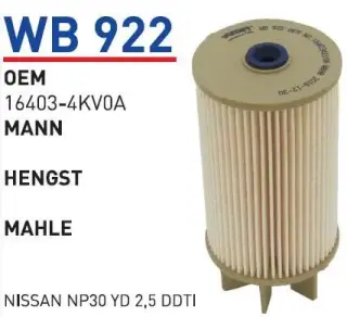 YAKIT FILTRESI NISSAN NP30 YD 2,5 DDTI