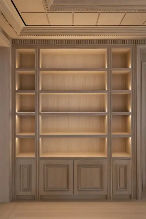 Roys Ahşap 152 Özel İmalat Modern Kitaplık