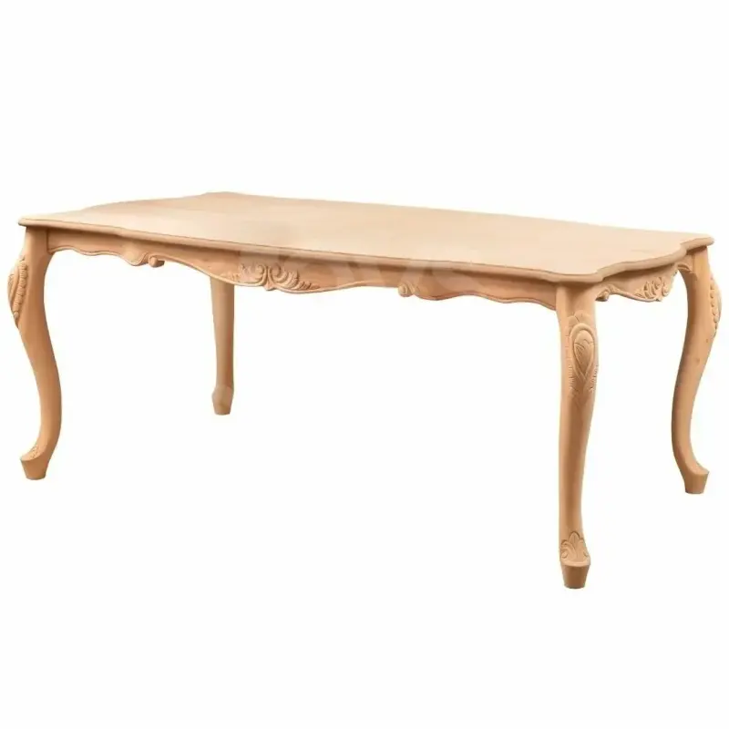 Roys Ahşap 5117 Masif Ham 220 Cm Şah Sabit Yemek Masası