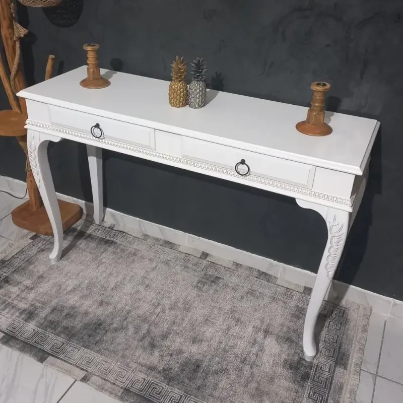 Roys Ahşap 90 Cm beyaz Dresuar