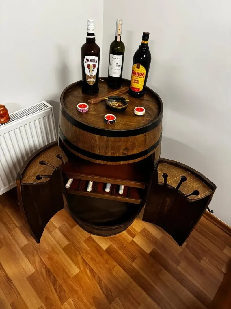 Roys Ahşap özel tasarım Kapaklı fıçı Model1x