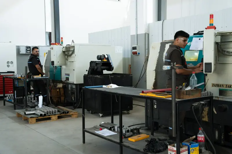 CNC machine line