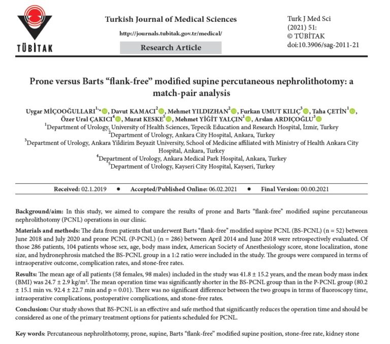 Böbrek Taş Hastalıkları