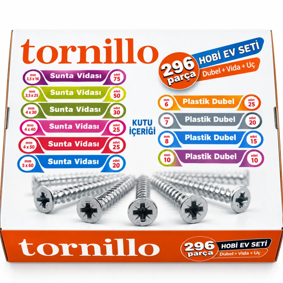 296 Parça Hobi Ev Seti