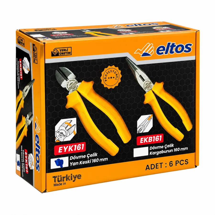 Eltos Kutulu Dövme Çelik Yan Keski